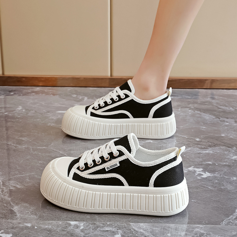 Ddmysports Canvas Versatile Board For Female Students Spring Autumn New Breathable Sports And Leisure Shoes Anti Slip Biscuit MA OUTDOOR