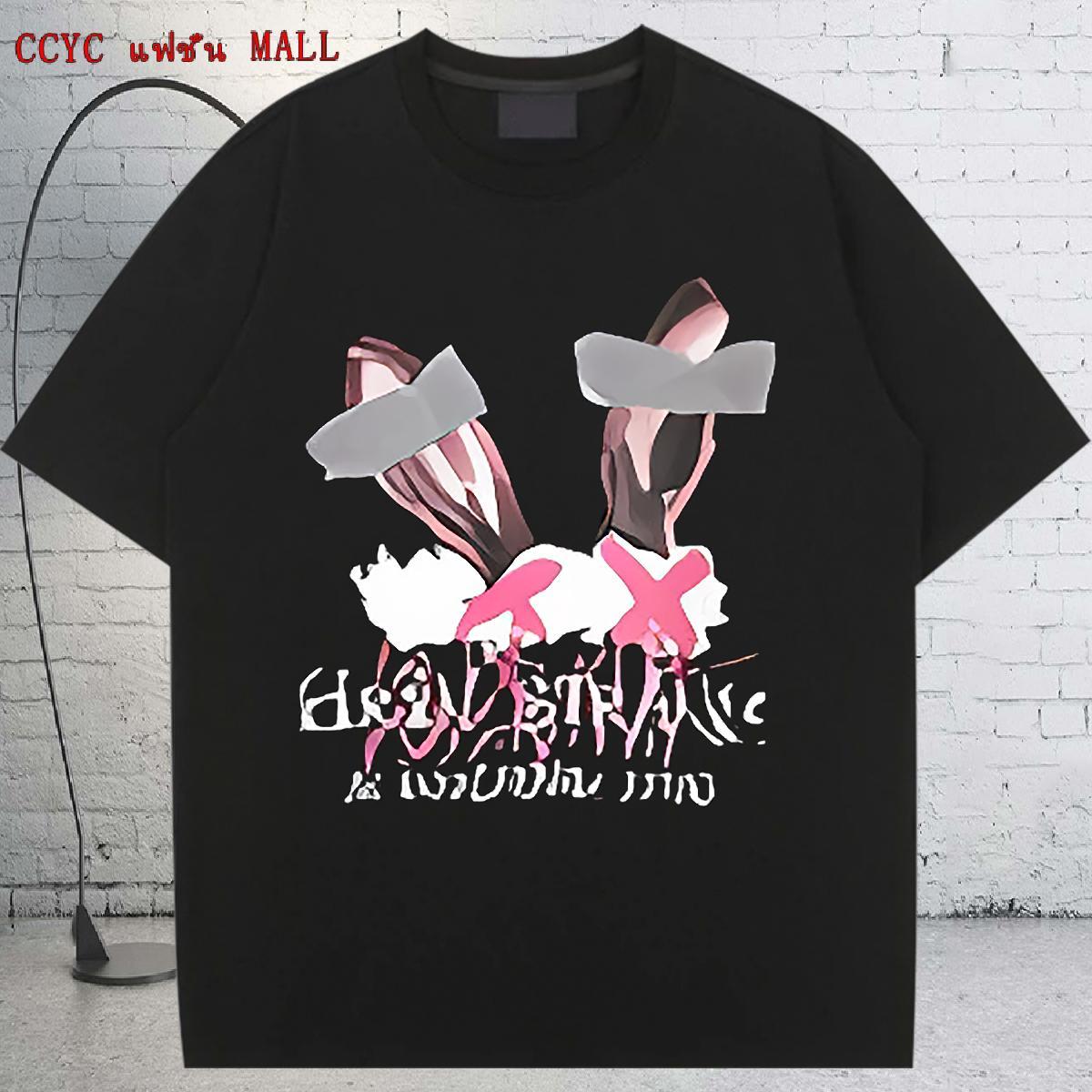 Unisex Unisex Tshirts 100% Cotton 230g letter Hip Hop Street T shirt Breathable Soft Cartoon Floral Printing Tees Shirts