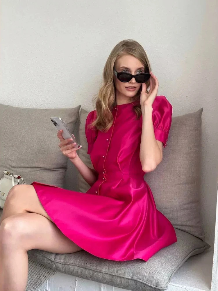 Summer Fashion Dresses for Women Office Basic Temperament High Waist Split Midi Dress Womens Elegant Party Dress 240822