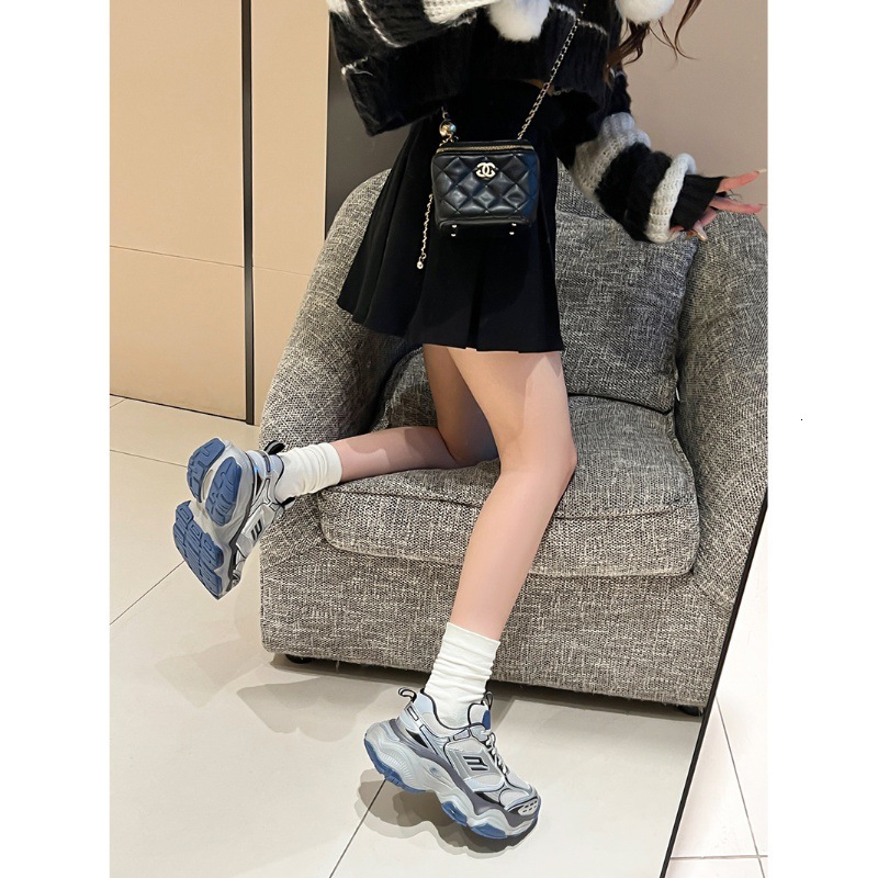 Ddmysports Sweat Absorbing Cowhide Version Thick Soled Genuine Leather Vintage Paris Dad Shoes Women S Spring New Versatile Sports And Leisure OUTDOOR