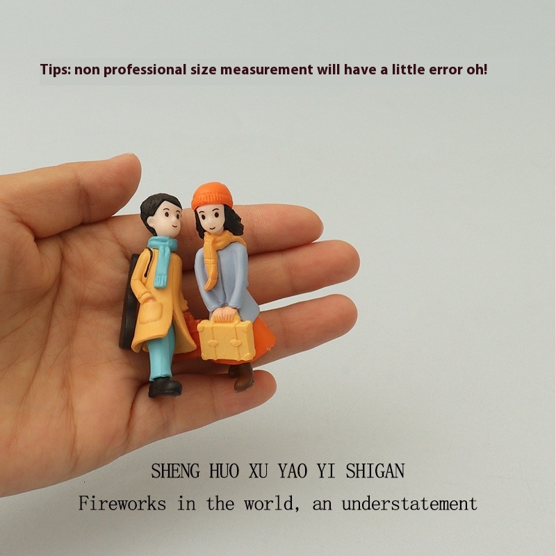 Adorable Miniature Cartoon Family Ornaments - Perfect Small-Scale Home Decor Accessories OB11