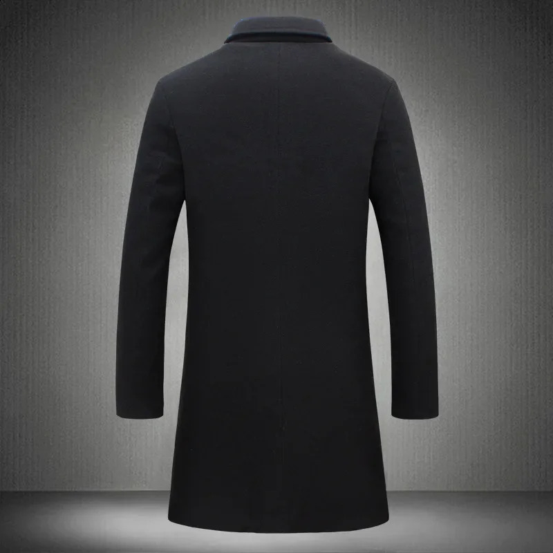 Wool coat for foreign exchange trading autumn and winter fashion Korean version medium length windproof cover 240829