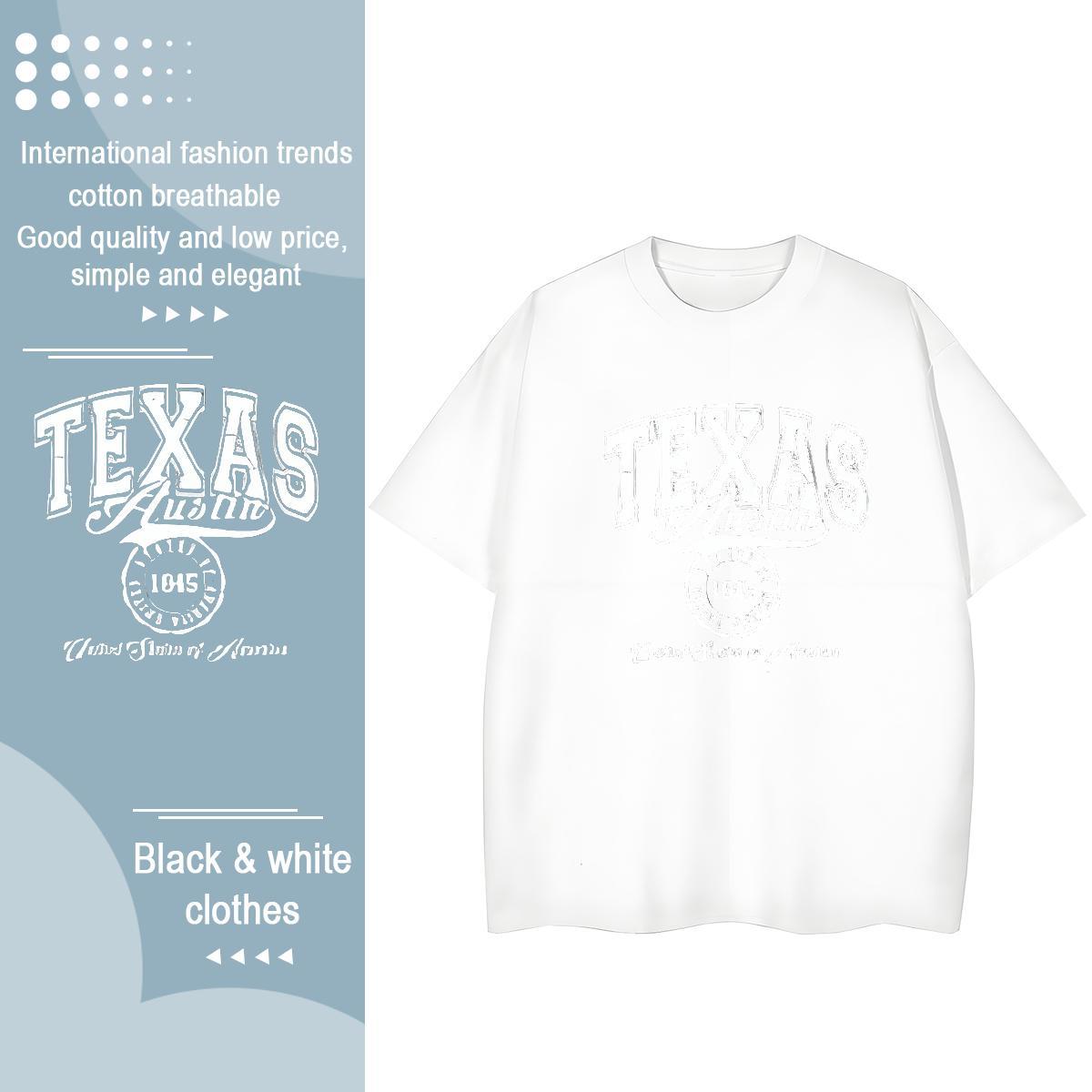 5A Women Tshirts 100% Cotton 230g letter Home Outdoor Womens T Shirts Breathable Soft Custom Cartoon Tops Shirt
