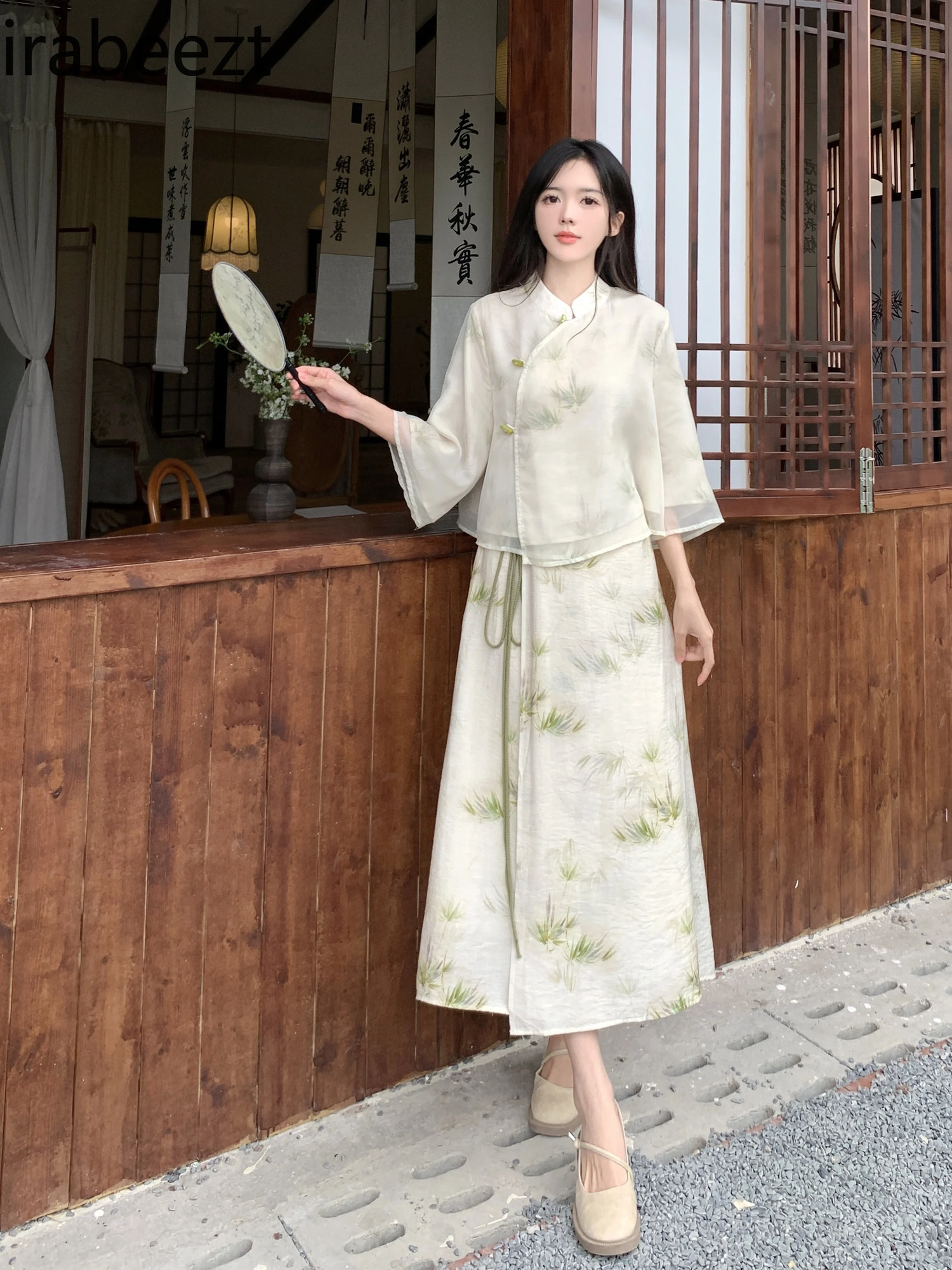 Summer Two-piece Set Improvement Cheongsam Chinese Style Suit Mainland China 240823