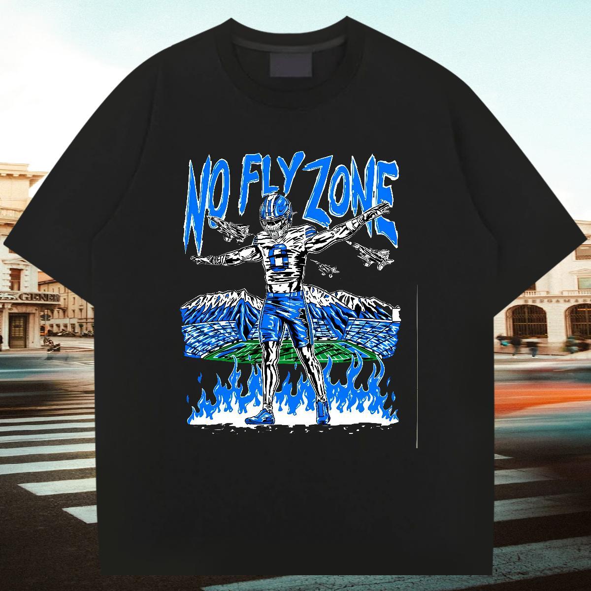 Designer Man T Shirts 230g Cotton skull Anime Printing Street Cartoon Print Breathable Men Tshirts Brand Polos