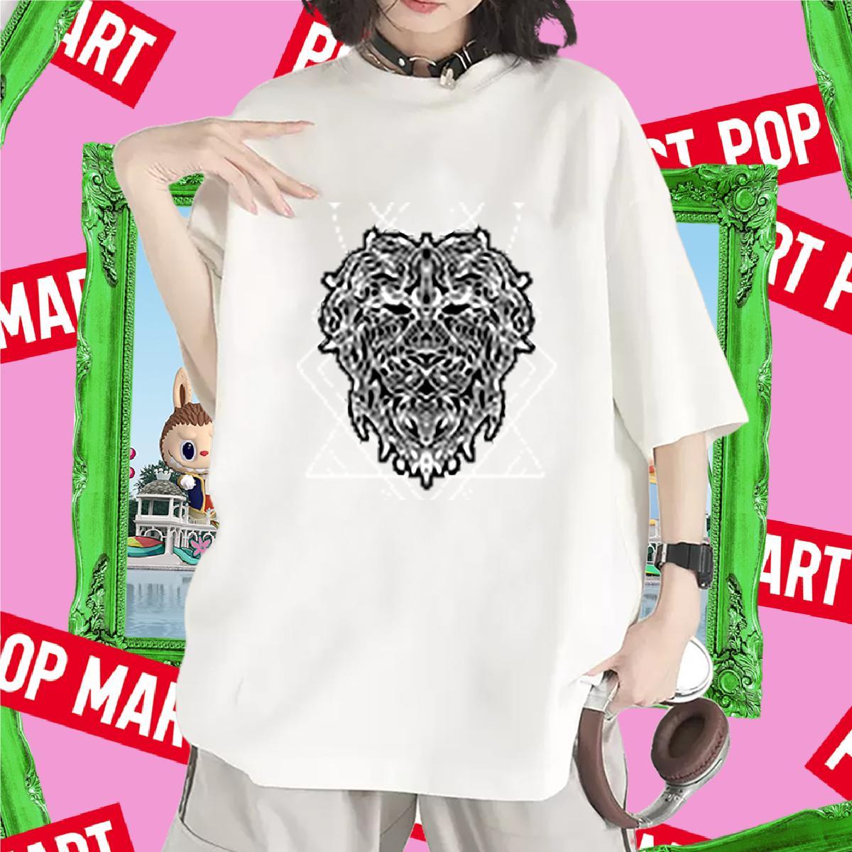 5A Lady T shirt 230g Pure Cotton painting Street Wear T Shirt For Woman Breathable Soft Cartoon Anime Clothes Shirt
