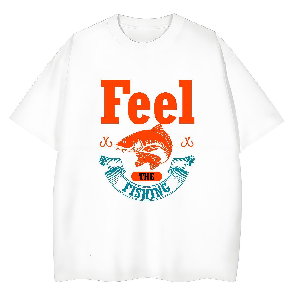 Popular Womens Tshirts 230g 100% Cotton fish Casual Sport T Shirt For Woman Breathable Customized Print Top Tees