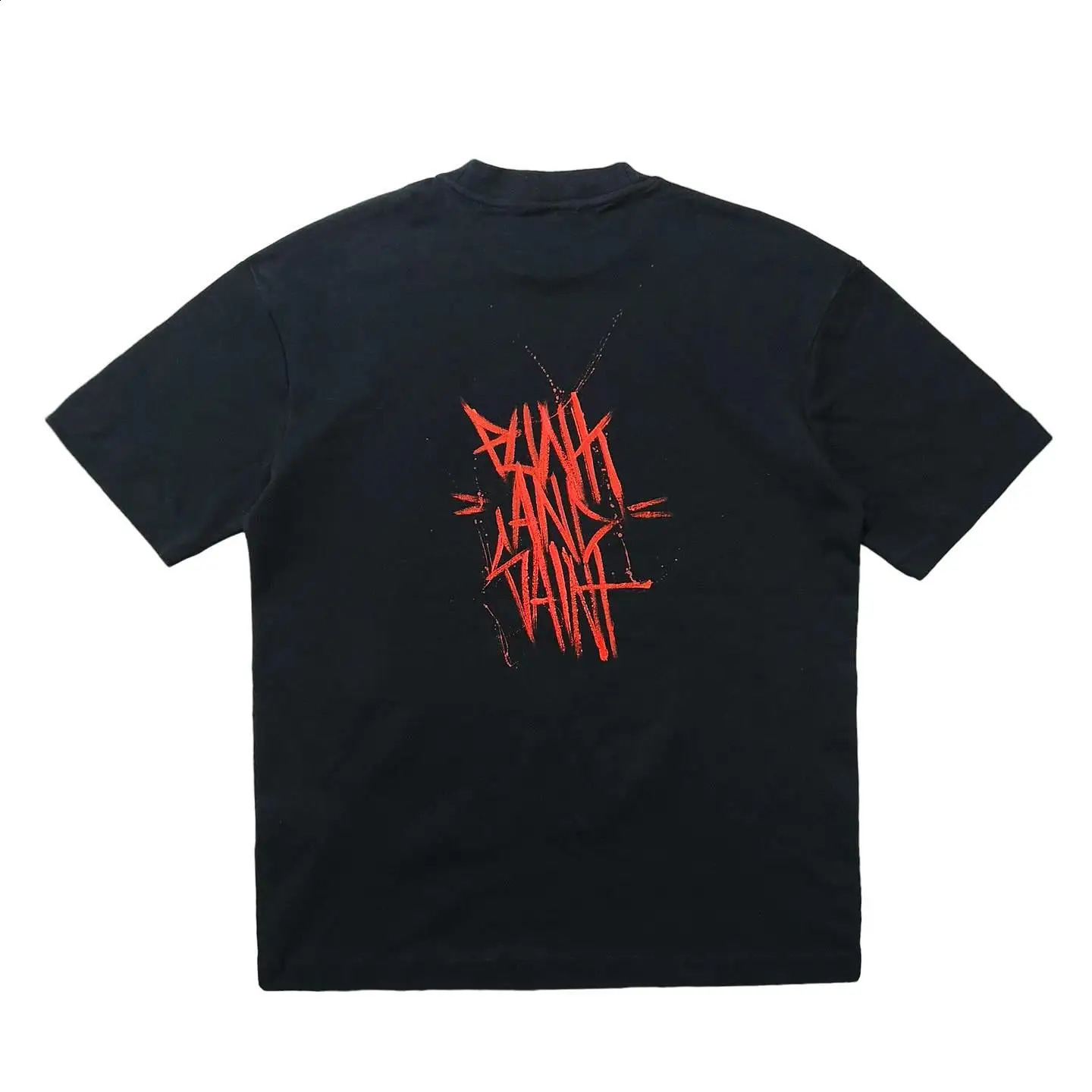 Internal demon graphic tshirt printed in the United States with oversized Gothic casual Harajuku street y2k top mens clothing 240822