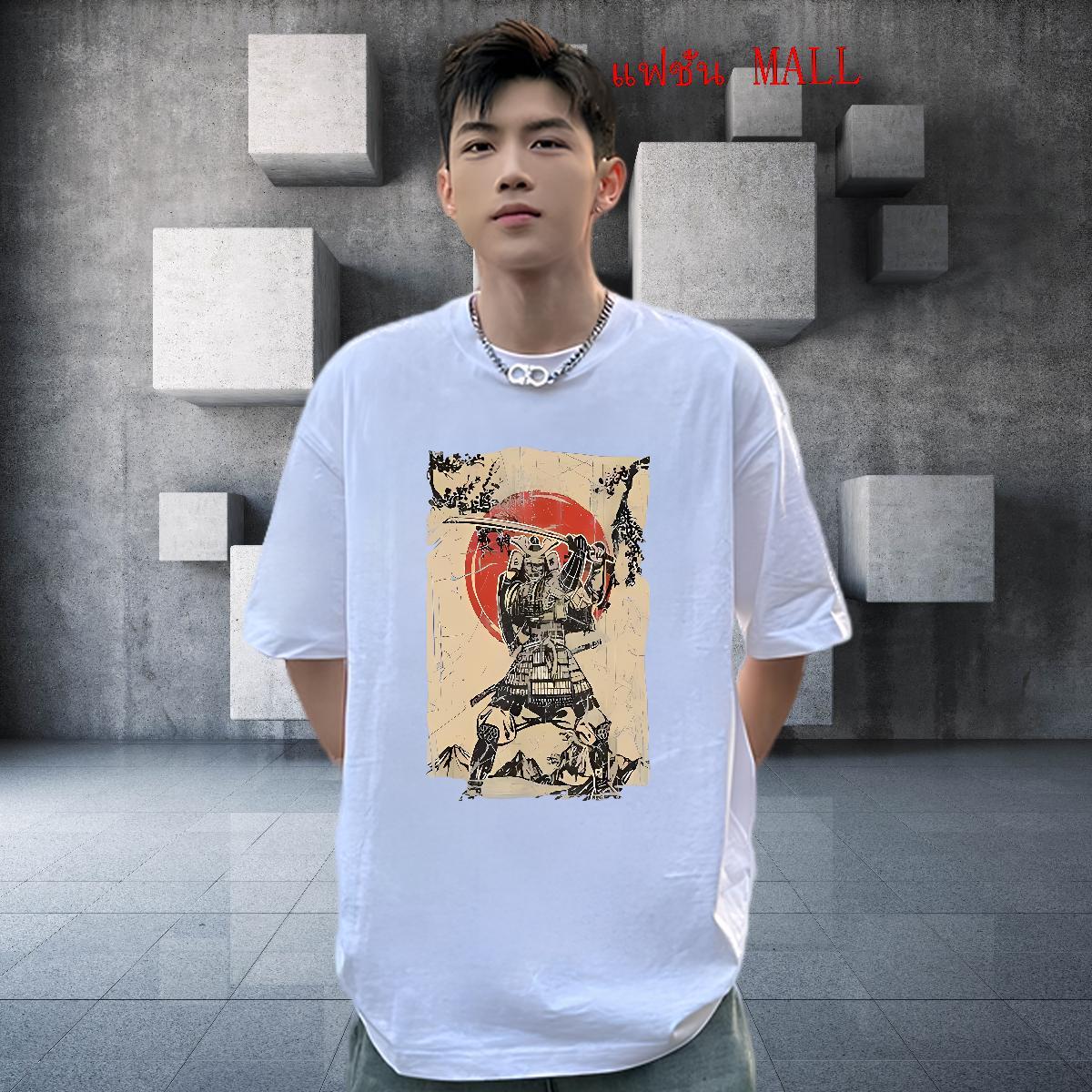 Wholesale T Shirt For Man 230g Pure Cotton skull Summer Casual Cartoon Print Short Sleeve Soft Men Tops Tees 2024 Designer Clothes