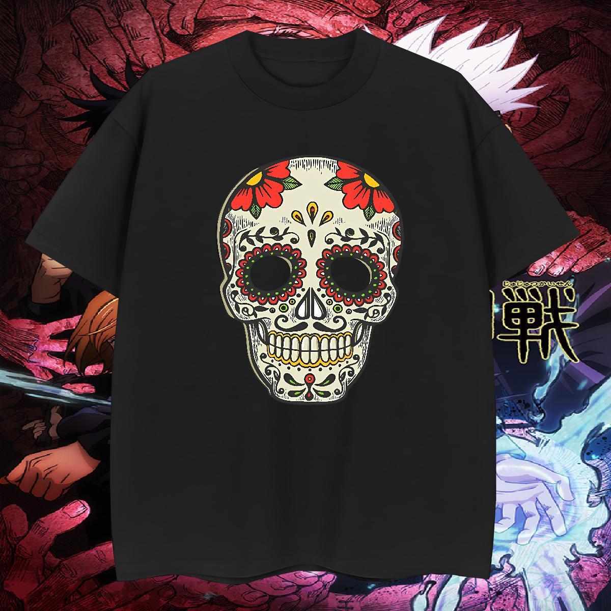 Cool Design T-Shirts for Men 230g Pure Cotton skull Casual Beach Custom Big Size Breathable Soft Men Clothes T-Shirt New Designer Tshirts