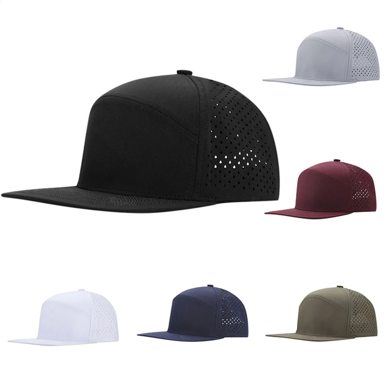 Fashionable plain weave mens baseball cap solid color mesh sunscreen truck cap solid color outdoor cap gorilla Para Hombres 240812bj