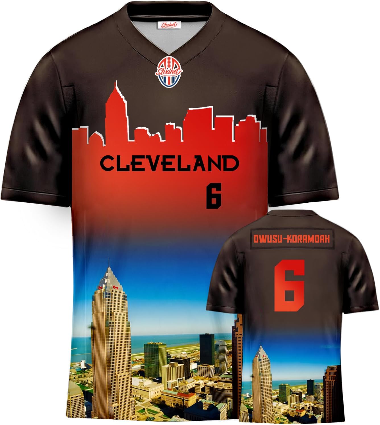 Mens/Youth brown Football ed Jerseys