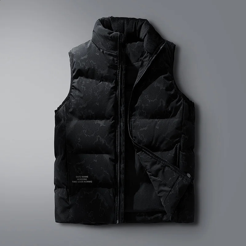 Spring and winter mens duck down vest jacket sleeveless thick windproof waterproof large size 7XL 8XL 240822