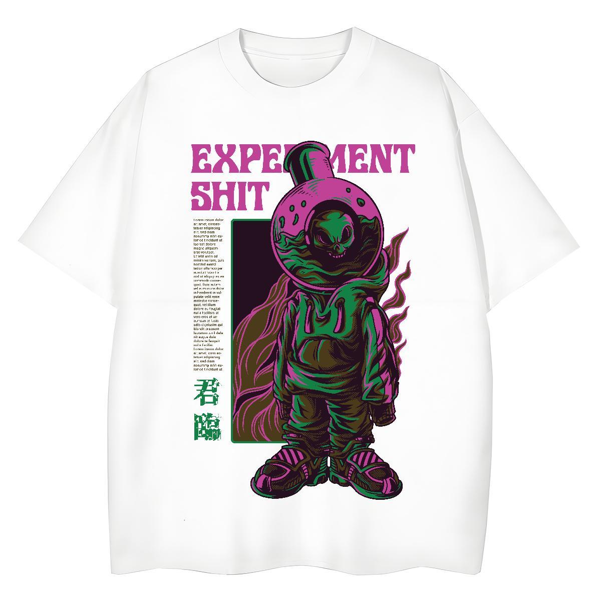 Lady Lady T shirt 230g Pure Cotton terror Daily Wear T-Shirts for Women Short Sleeve O-Neck Anime Oversized Polos