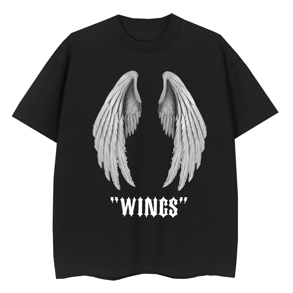 Soft Lady T shirt 230g 100% Cotton letter High Street Hip Hop Womens T Shirts Crew Neck Breathable DIY Anime Printed Top Shirts