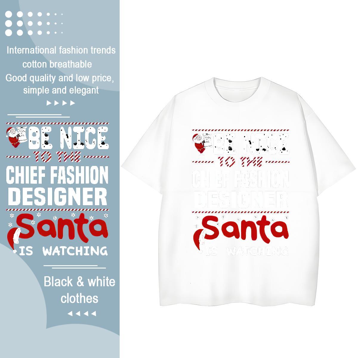 Female Womens Tshirts 230g Cotton letter Street Women T Shirts Crew Neck Custom Cartoon Tees