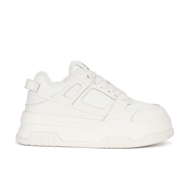 Ddmysports Cowhide Version Of Su Yinyin Same Genuine Leather Sponge Cake Thick Sole Height Increasing Casual White For Women New Board Shoes OUTDOOR