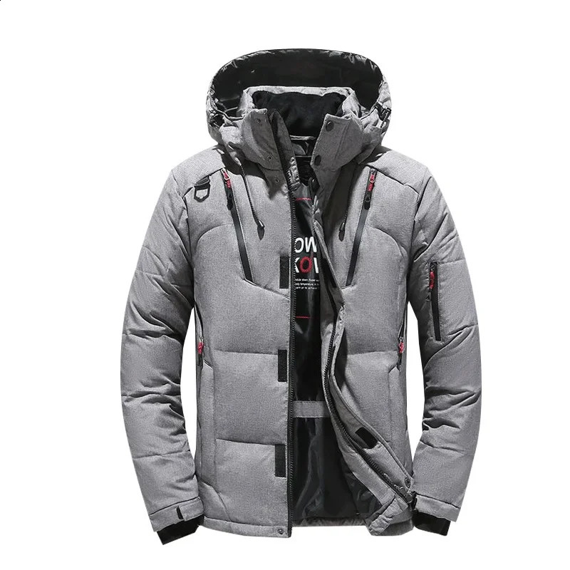 Mens thick coat with collar warm Parka casual waterproof winter 30 degrees size 5XL 240822