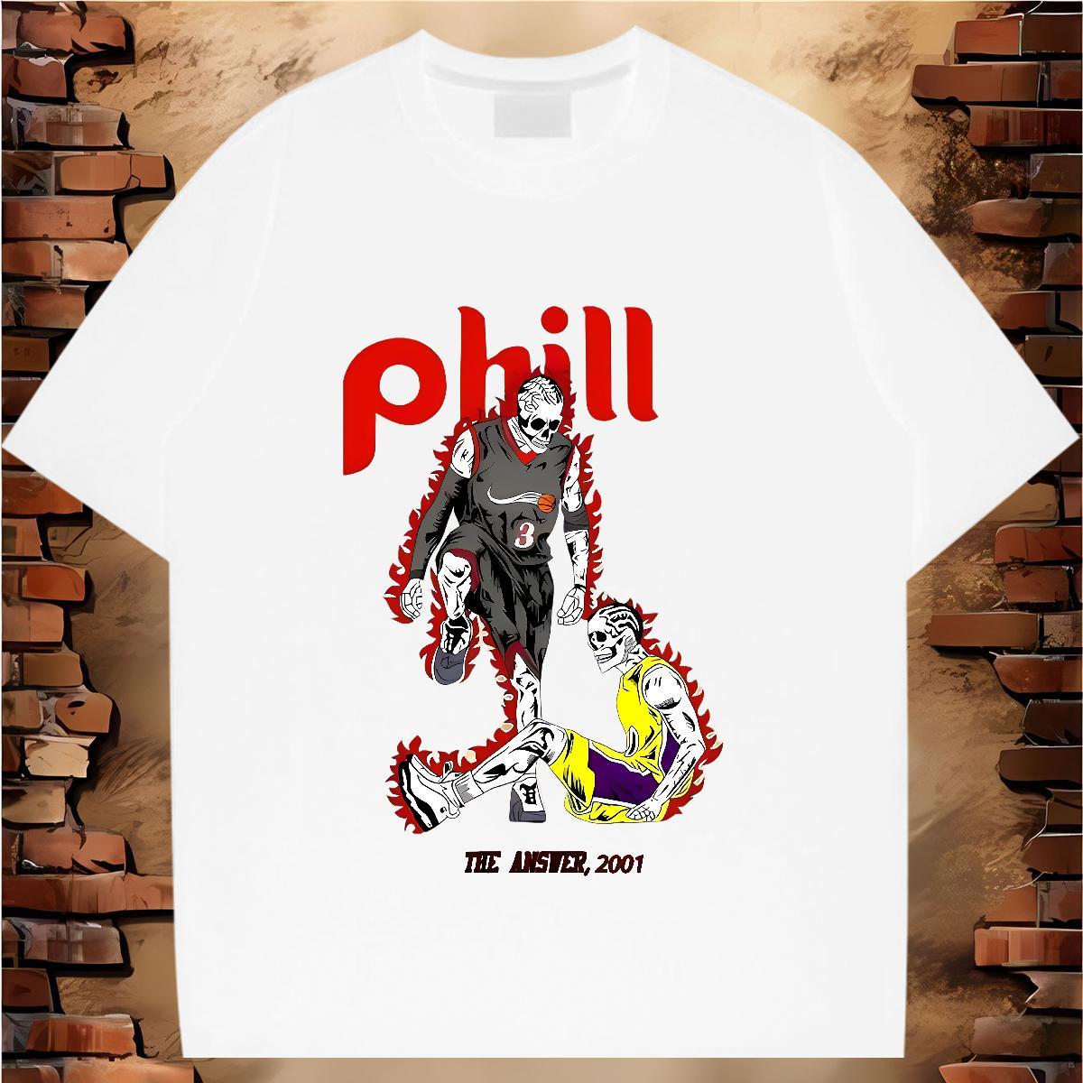 Comfortable T Shirts Men 230g Cotton skull Hip Hop Customized Print Round Neck Short Sleeve Men Tops Tees 2024 Designer Top Tees