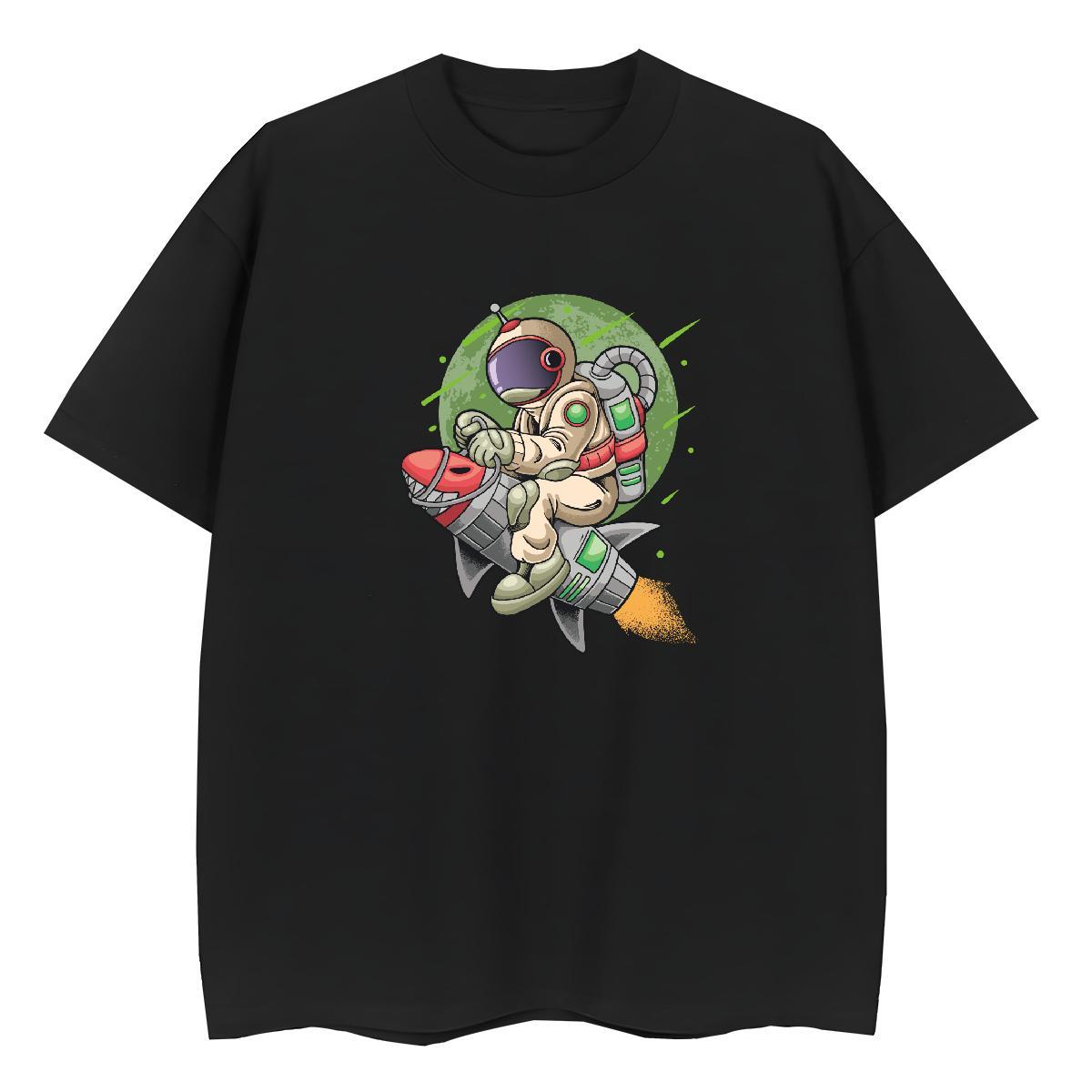 Unisex Couples T Shirts 230g Pure Cotton universe Summer Casual T Shirts Women Breathable Custom Print Oversized Tee Shirt