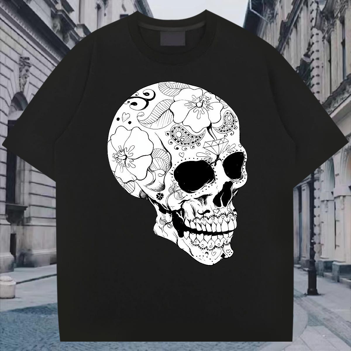 Classic Mens T Shirts 230g 100% Cotton monster Sports Casual Oversized 4XL Breathable Soft Men Tshirts Designer Tops