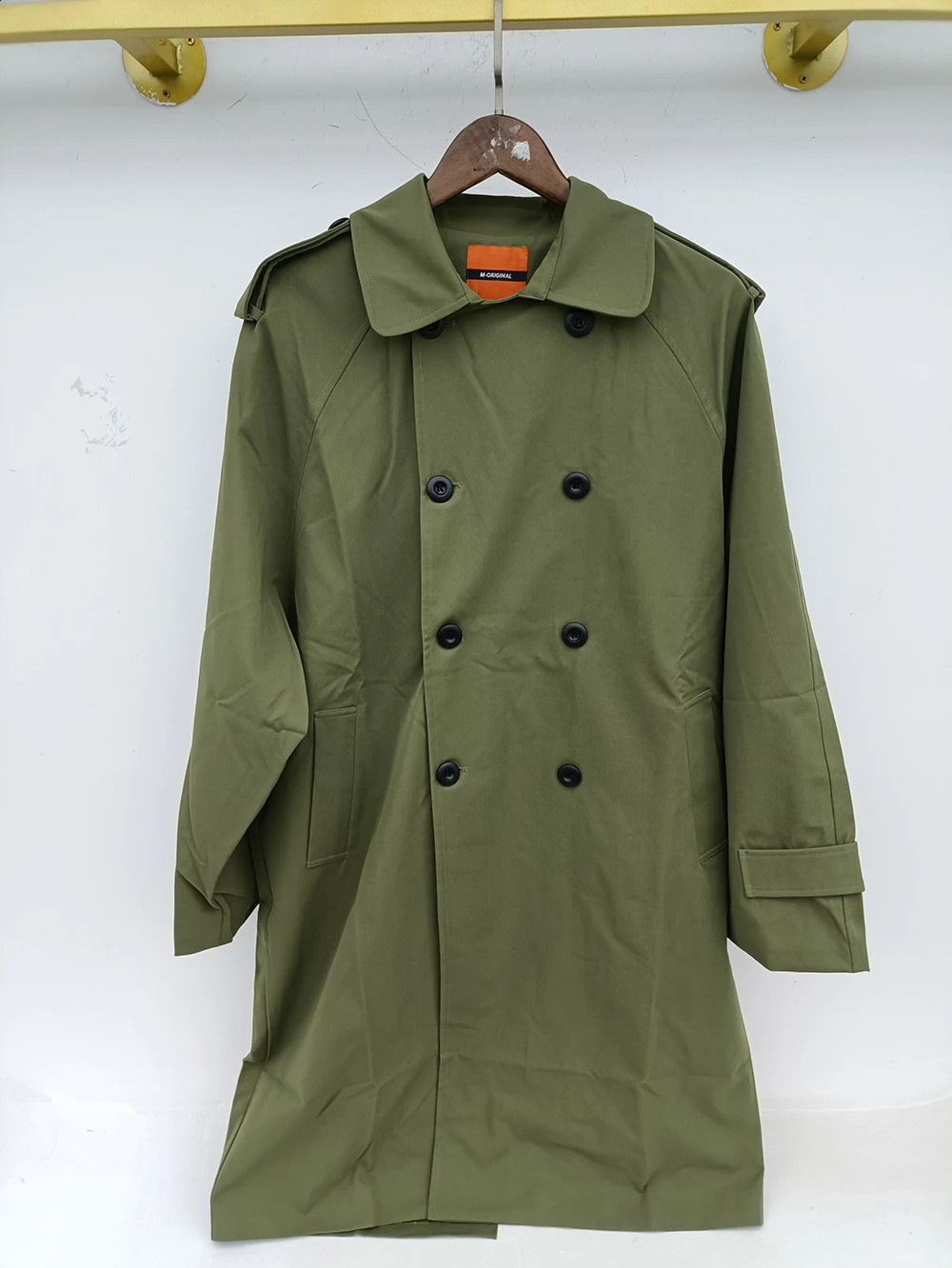 IEFB Autumn Mens Windbreaker Medium Length Over Knee Loose Korean Handsome Trend Trench Coat With Belt Casual 9Y5488 240822