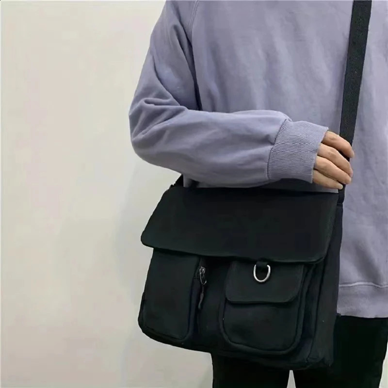 Female Crossbody Bag Small Daisy Cute Versatile Modern Minimalism Large Capacity Students Canvas Women One Shoulder Bag 240823