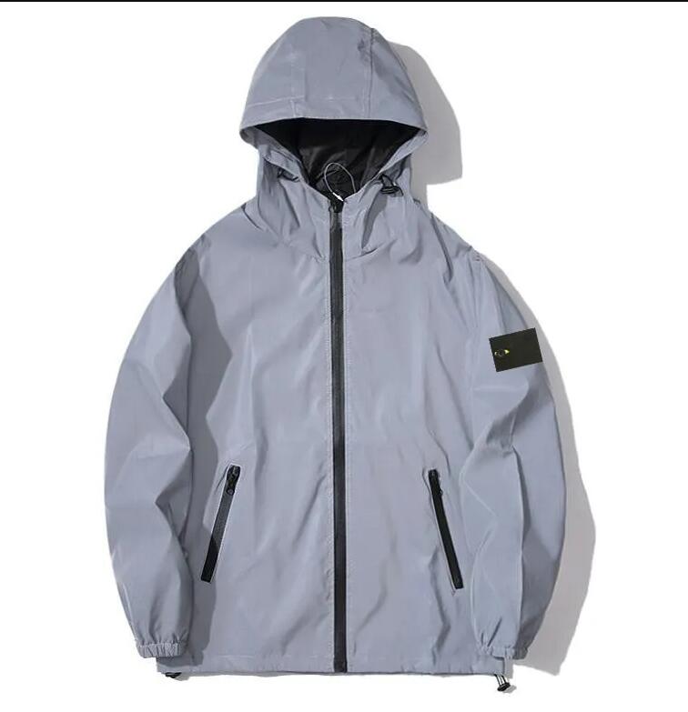stone jacket islands cargo jumper men women Men's Reflective Coat - Outdoor Windbreaker Ideal for Fitness Enthusiasts Running Tracksuit with Safety Features