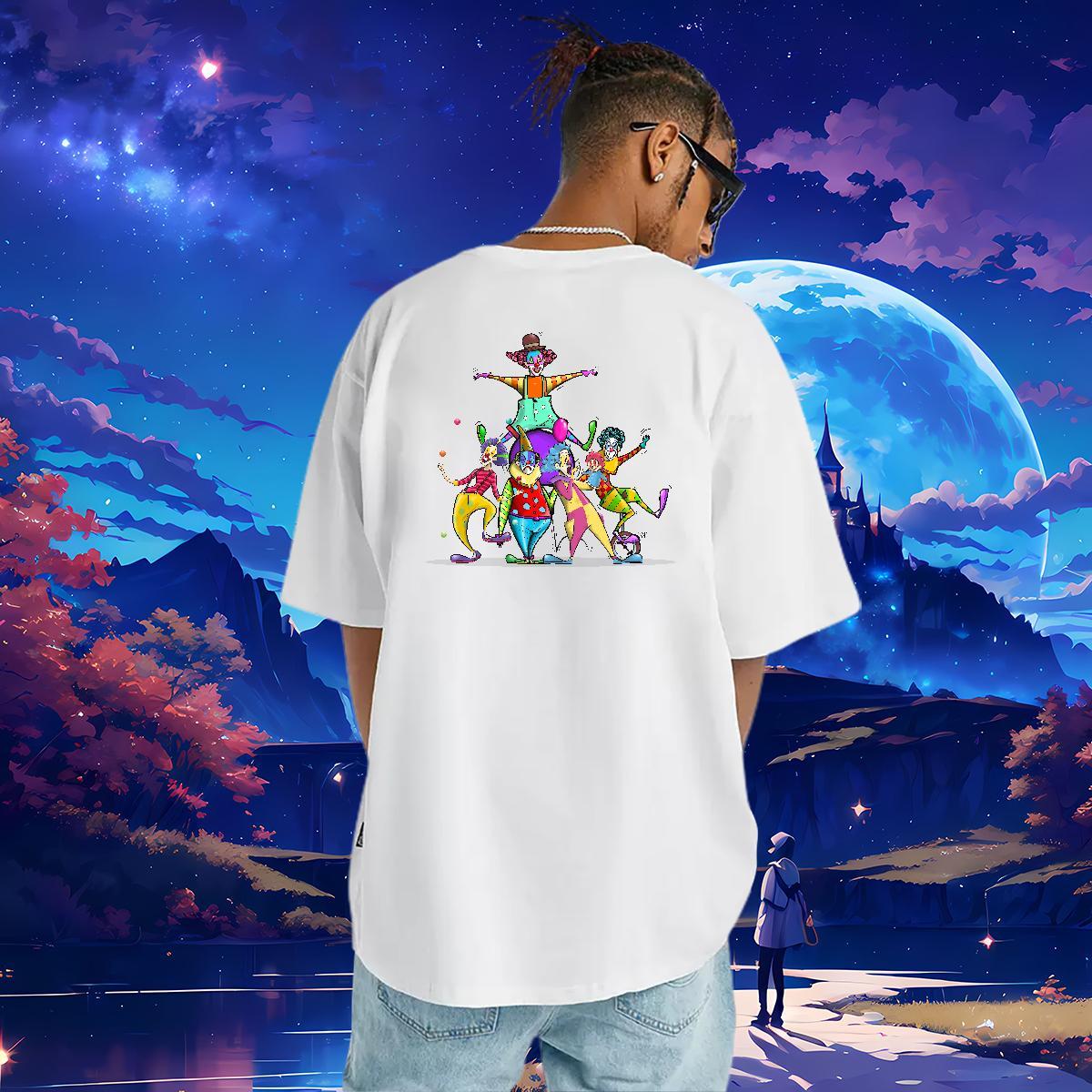 High Quality T shirt 230g 100% Cotton portrait Beach Oversized 4XL O Neck Short Sleeves Mens Tshirts Classic Tees