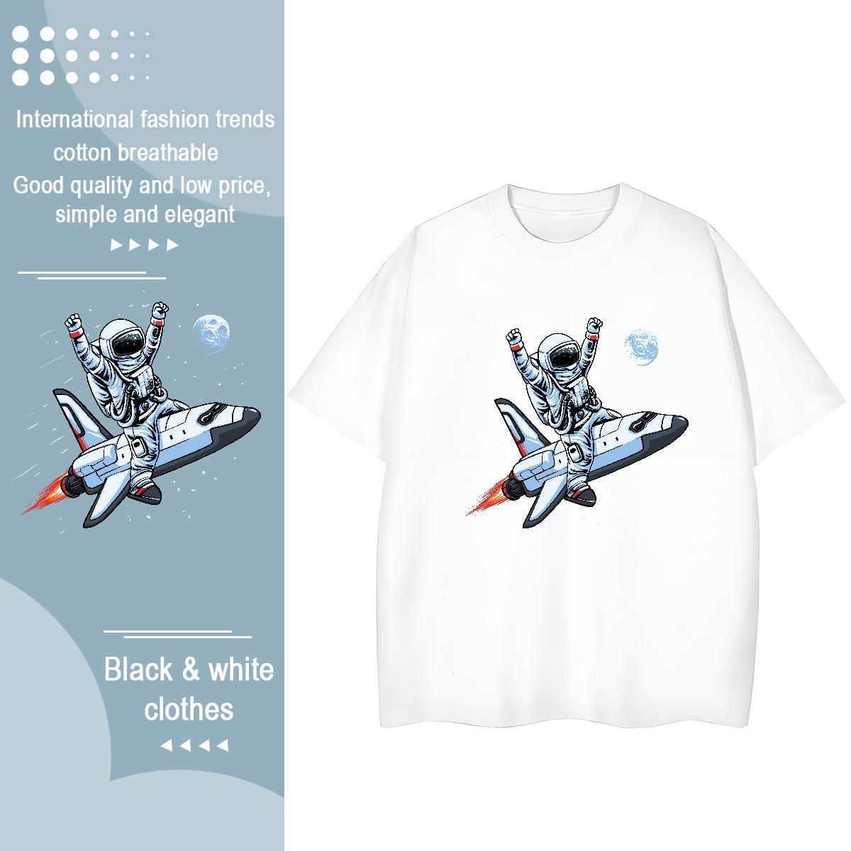 Brand Woman Tshirt 230g Pure Cotton universe Daily Outfit Womens T Shirts Breathable Custom Cartoon Wear