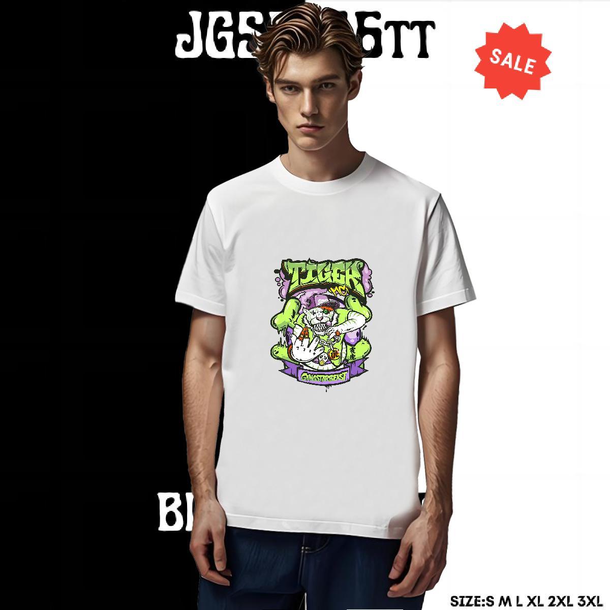 Free Shipping T-Shirts 230g Cotton skull Spring Summer Plus Size Custom Crew Neck Breathable Men Clothes T-Shirt Brand Tops