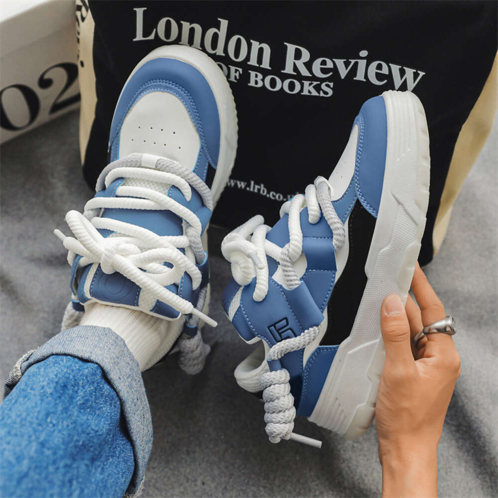 Ddmysports New Thick Soled Igh Rise Board Low Top China Chic Small Crowd Bread Sports Leisure Men S Shoes Fashion C OUTDOOR