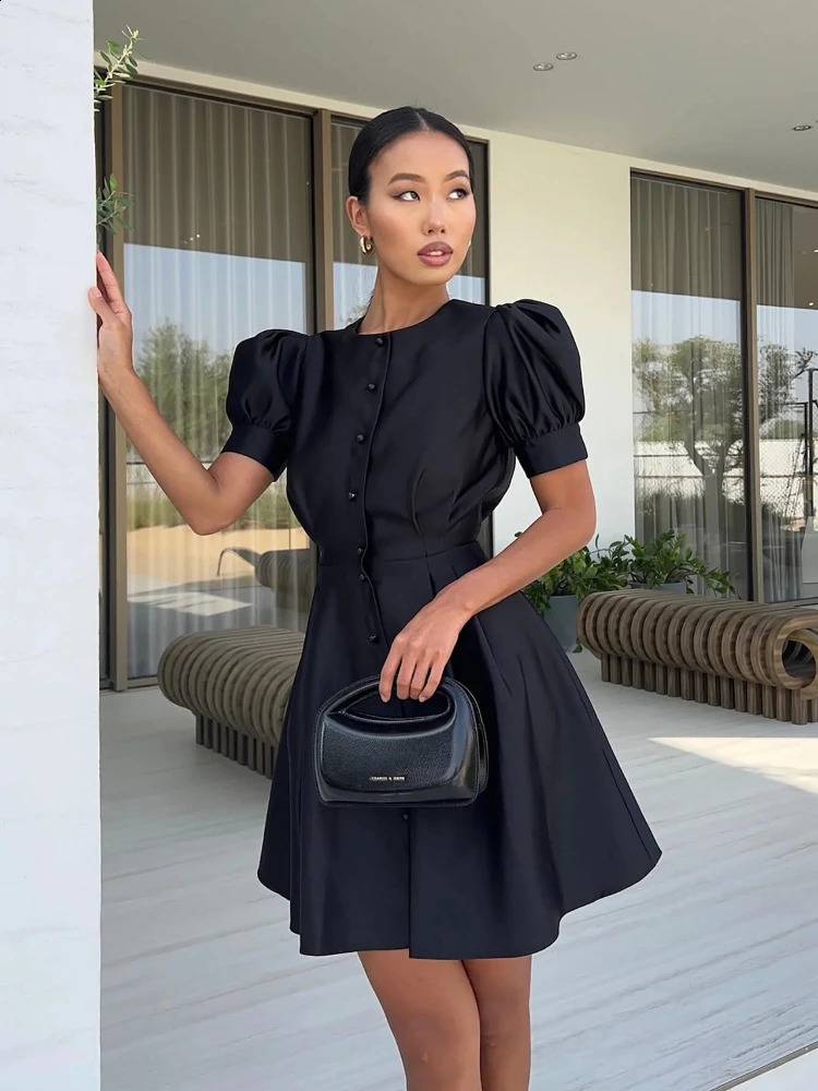 Summer Fashion Dresses for Women Office Basic Temperament High Waist Split Midi Dress Womens Elegant Party Dress 240822