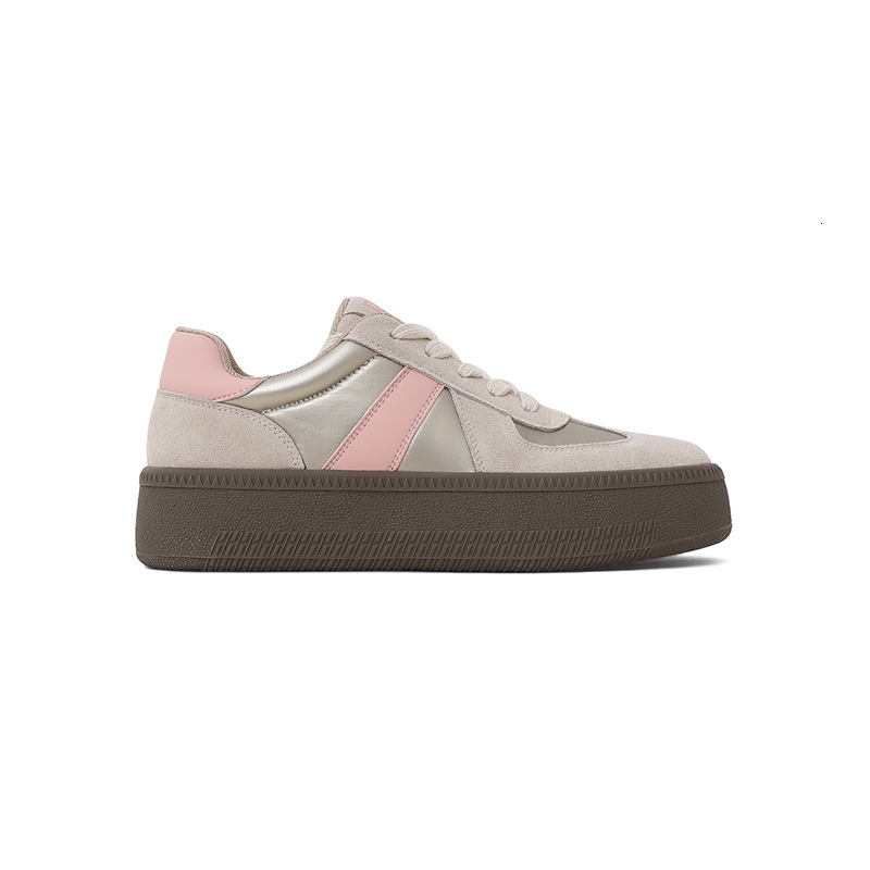 Ddmysports Cowhide Edition Premium Genuine Leather Training For Women Spring New Versatile Color Blocked Board Shoes OUTDOOR