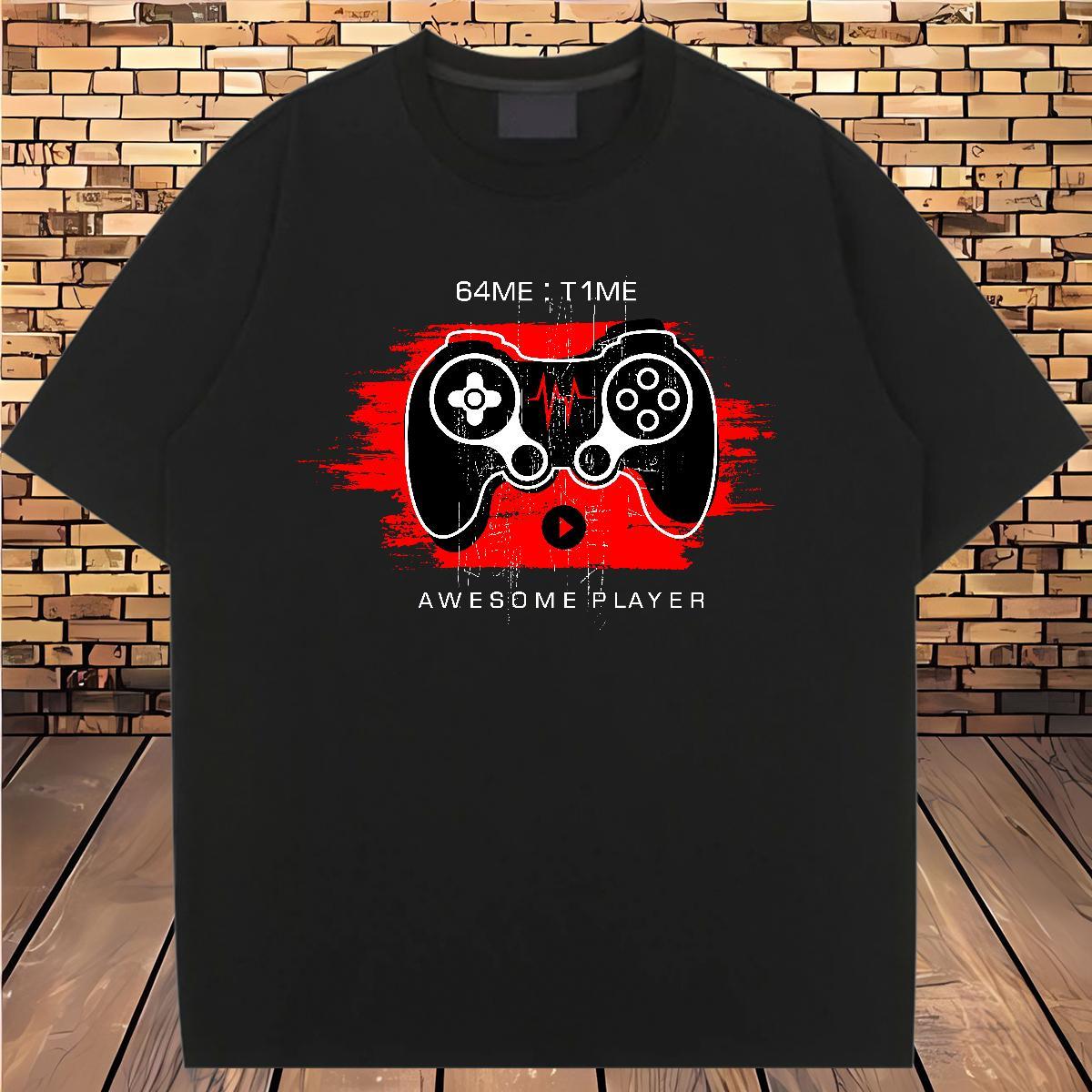 Soft Lady T shirt 230g Pure Cotton game Street Woman T Shirts Crew Neck Oversized Clothes
