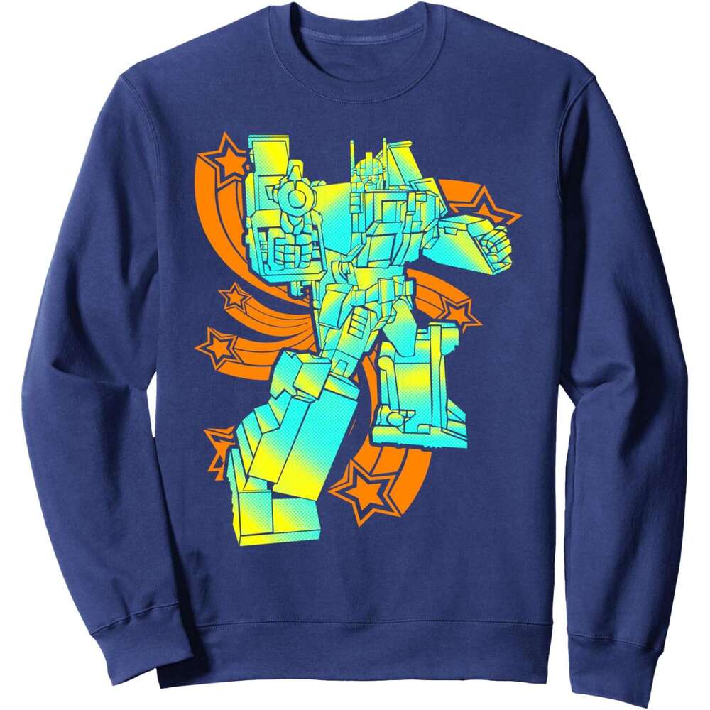 Long Sleeve Shirts for Men sweatshirt Vintage Retro Toy Robot - Funny Robotics Gift Sweatshirt T shirt Tee Streetwear Casual tops clothes