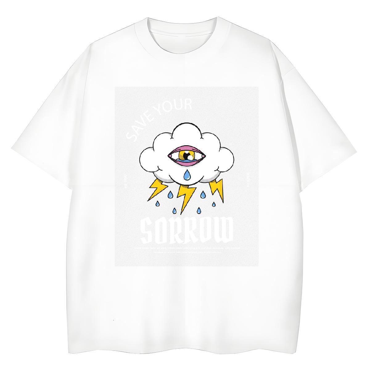 Female Women Tshirts 100% Cotton 230g watching Spring Summer T Shirts Women Breathable Plus Size Cartoon Tops Shirt