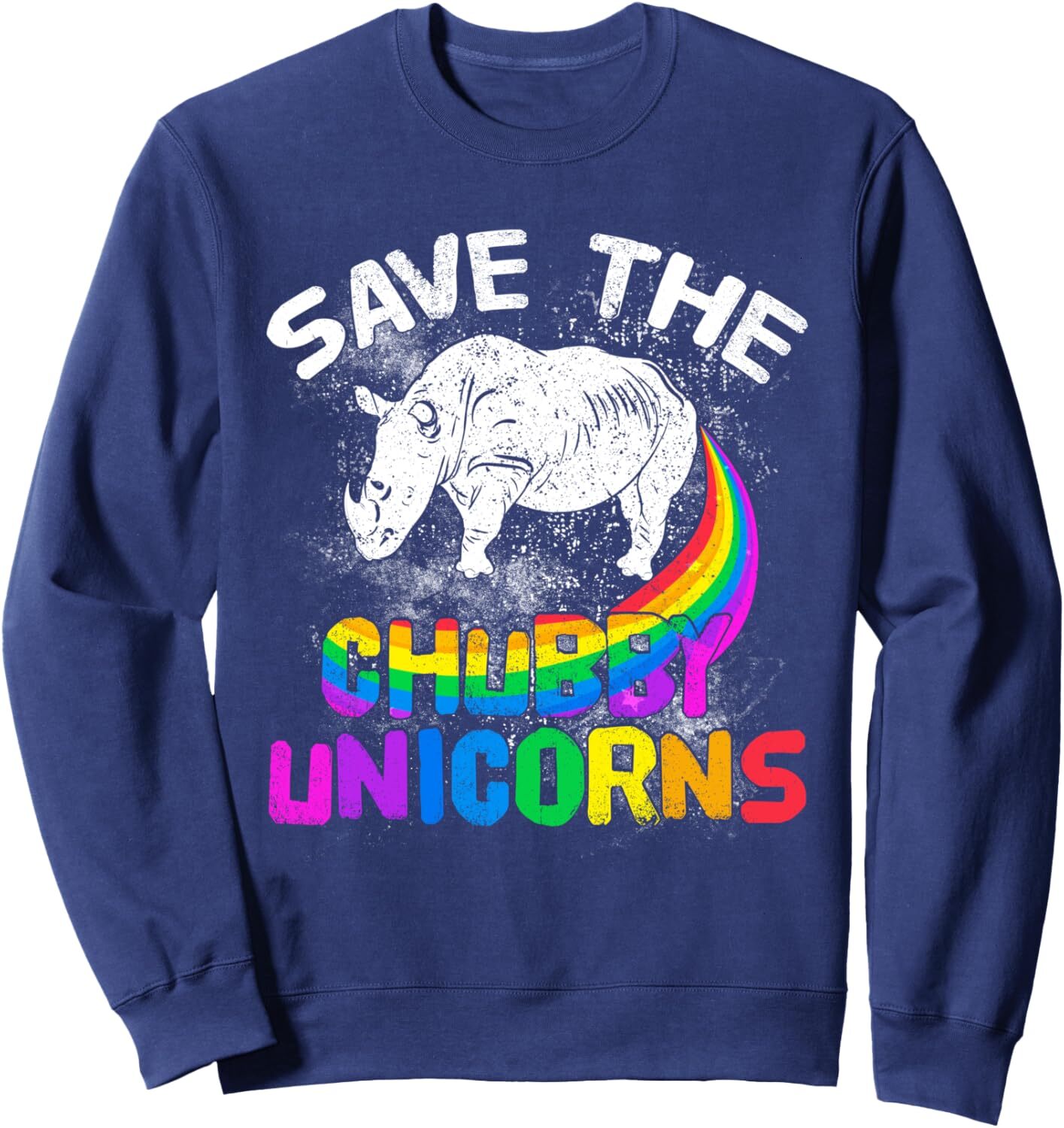 Long Sleeve Shirts for Men sweatshirt Save The Chubby Unicorn Rainbow Magical Funny Gift Sweatshirt T shirt Tee Streetwear Casual tops clothes