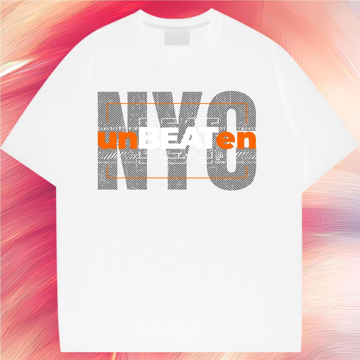 Free Shipping Woman Tshirt 230g Cotton unbeaten Casual Sport Woman T Shirts Round Neck Short Sleeve Oversized L-4XL Tees