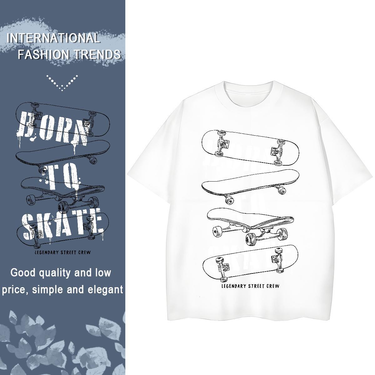 Designer Nice Women Tshirts 230g 100% Cotton skateboard Daily Outfit Womens T Shirts Breathable DIY Anime Tees Shirts