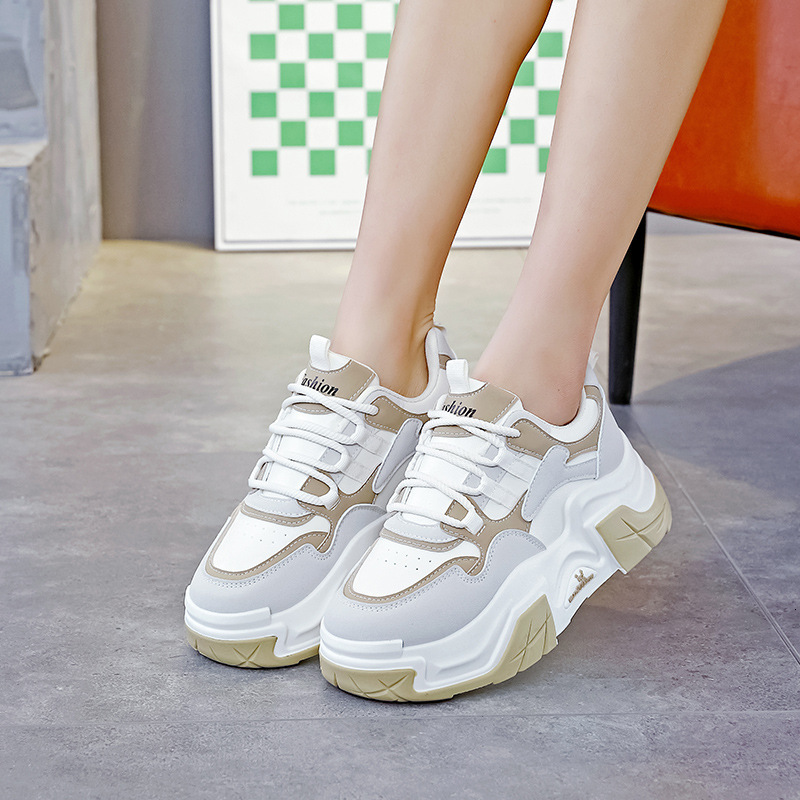 Ddmysports Dad S New Spring Women Versatile Thick Soled Height Increasing European Version Casual Sports Shoes For C OUTDOOR