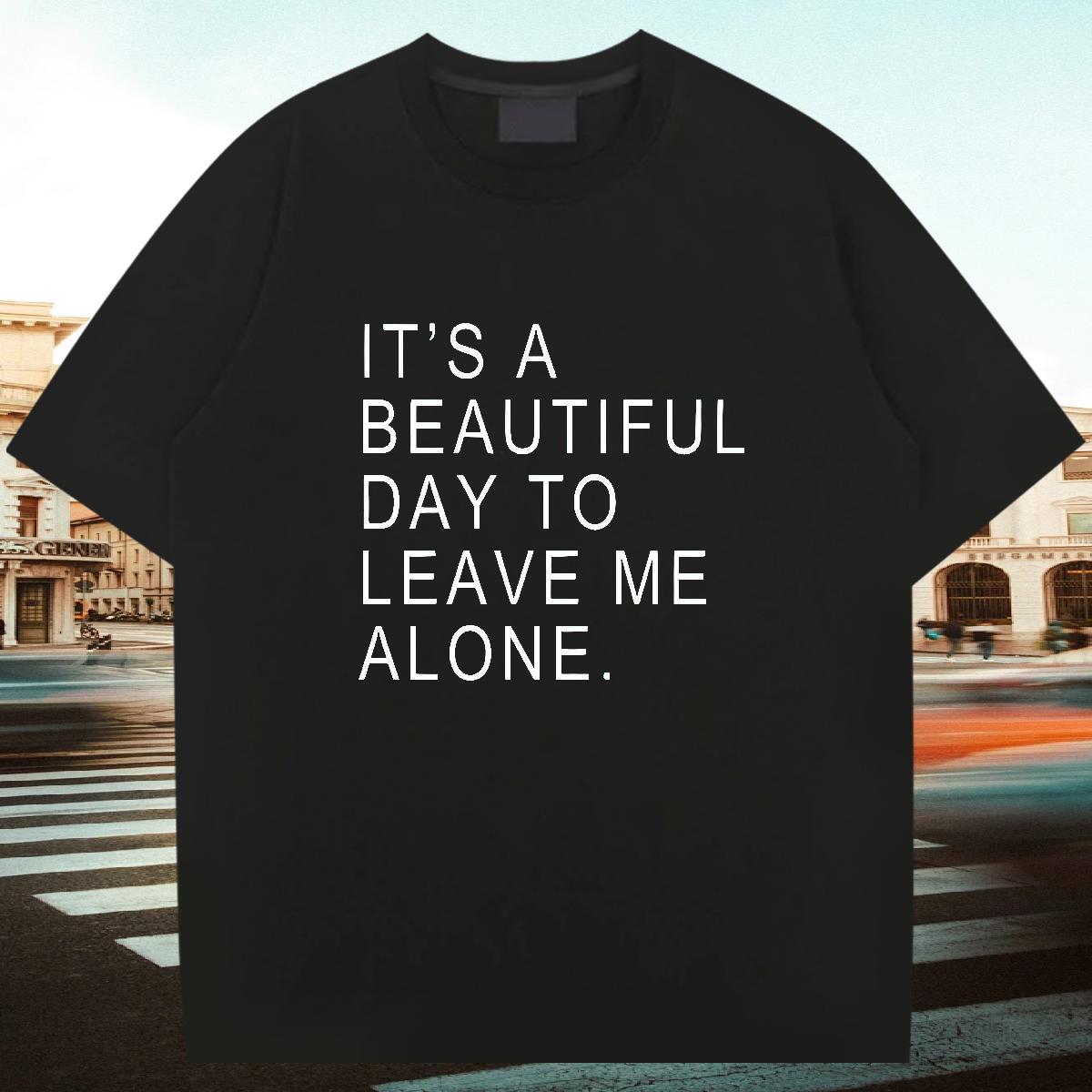 Cool Design Man T Shirts 230g Cotton letter Street Casual Cartoon Printing L-4XL Round Neck Short Sleeve Men Tops Tees 2024 DIY Wear