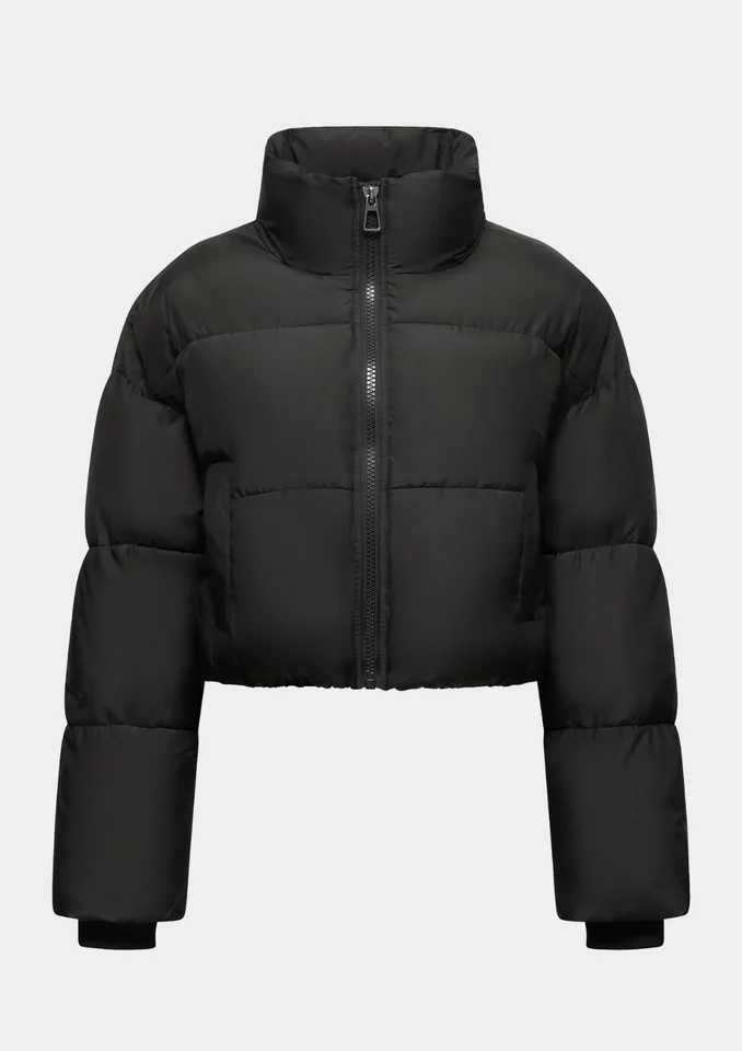 Womens Winter Puffer Jacket Stand-up Collar Cropped Quilted Jacket Splashproof Water Repellent Windproof Stain-resistant CL240822