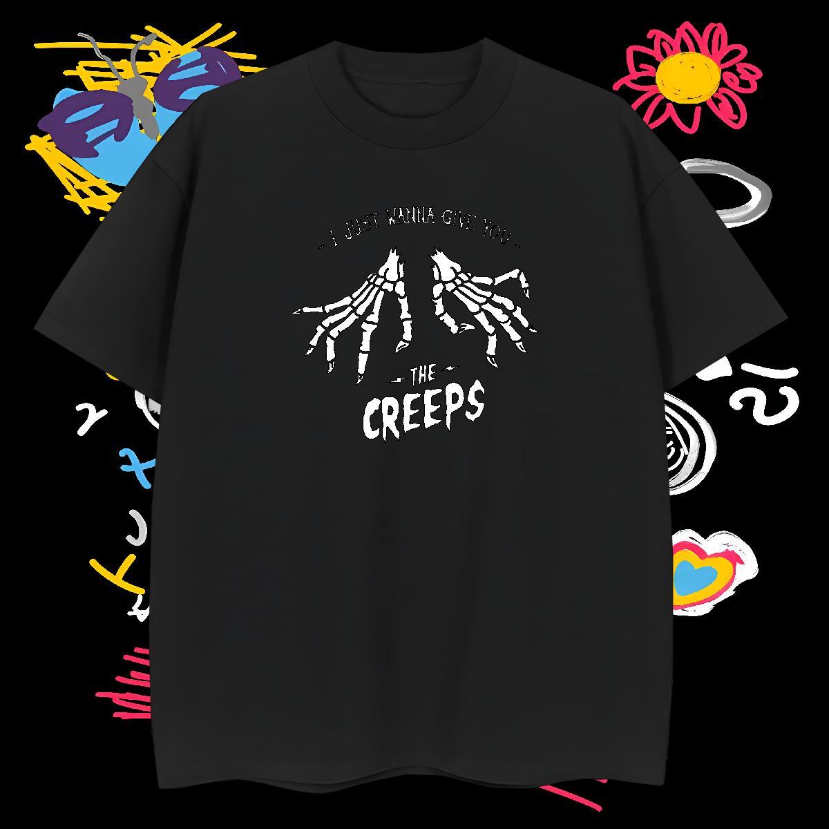 Free Shipping Men T Shirts 230g 100% Cotton skull Street wear Hip Hop DIY Anime Crew Neck Breathable Mens Tshirts Fashion Design Tees Shirts