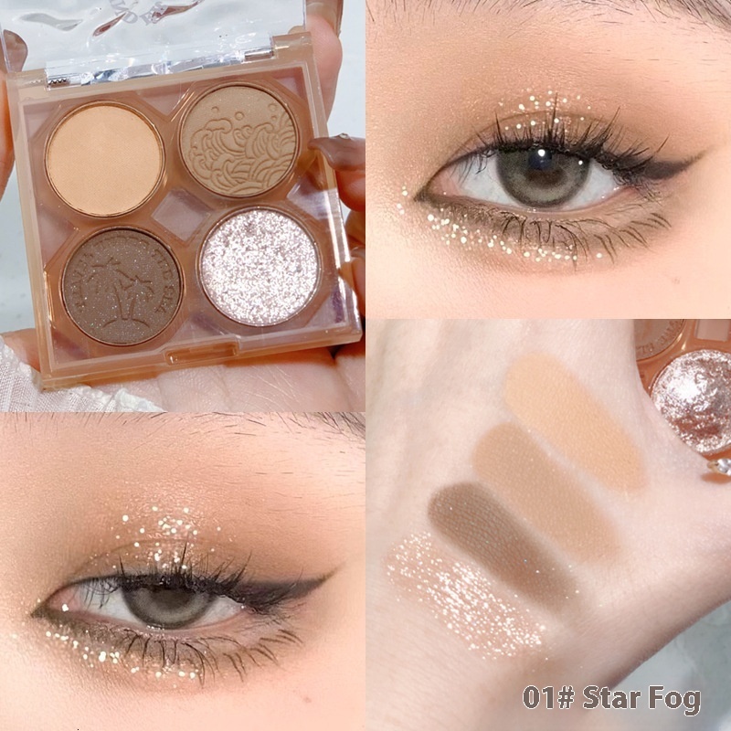 Student Friendly Xixi 'Dreams at Sea' Eyeshadow Kit Multi-Shade Collection with Pearlized Effects