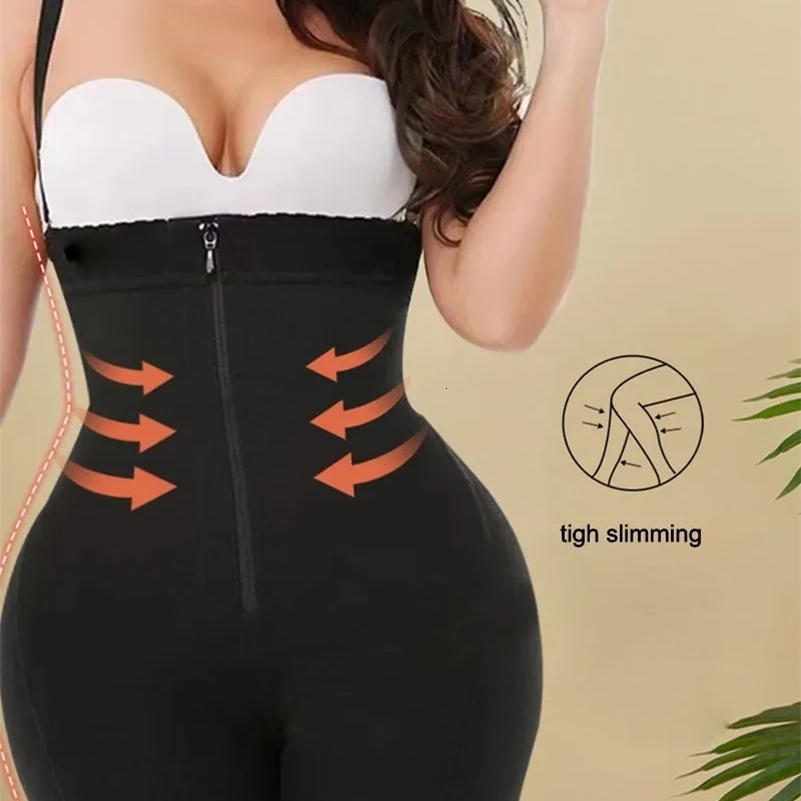 AfruliA Fajas Colombiana Girdle Full Body Shaper Lift Up Butt Lifter Bodysuits Tummy Control Panties Waist Trainer Thigh Slimmer 240822