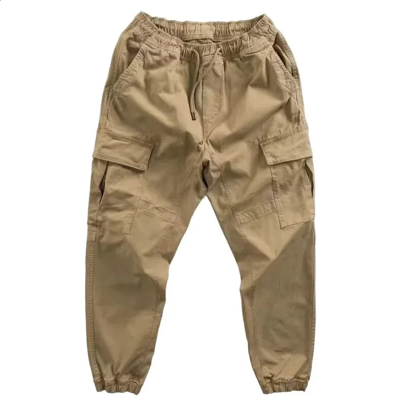 Japanese style loose fit thick work pants fashionable products pockets casual clothing wholesale inventory 240823