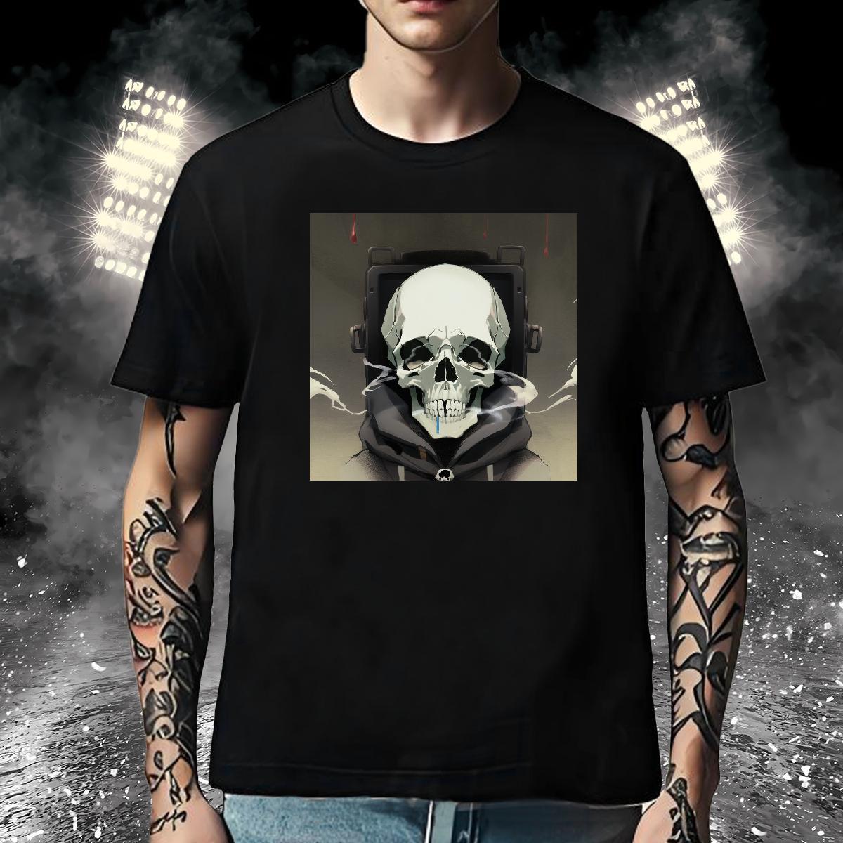 Cool T shirt 100% Cotton 230g skull Home Outdoor DIY Breathable Soft Tshirt for Man Woman 2024 DIY Tops Tees