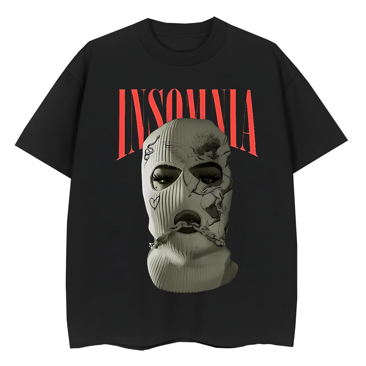 Loose fit Women Tees 100% Cotton 230g Masked man Home Outdoor T Shirt For Woman O Neck Short Sleeves DIY Printed Tshirts