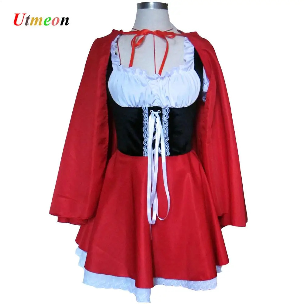 S-6XL female cosplay Halloween costume Little Red Riding Hood dress female costume adult female costume 240823